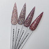 NAILSOFTHENIGHT Reflective base 12 — камуфлююча світловідбиваюча база з шимером, 10 мл, фото 2