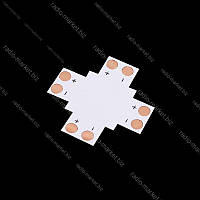 Розгалужувач хрестоподібний на 2 контакти, ширина 10мм