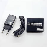 HDMI 1 на 2 порти спліттер 4k/60hz/1080P активний 1x2 розгалужувач HDMI2.0 Splitter з підтримкою Scaler EDID 2.2 (WAZ-F12), фото 5