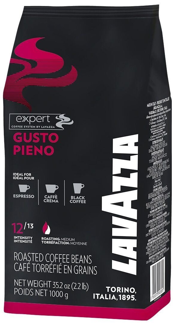 ОРИГІНАЛ! Кава в зернах Lavazza Expert Gusto Pieno 1кг, 20/80 Італія (Lavazza Gusto Pieno)