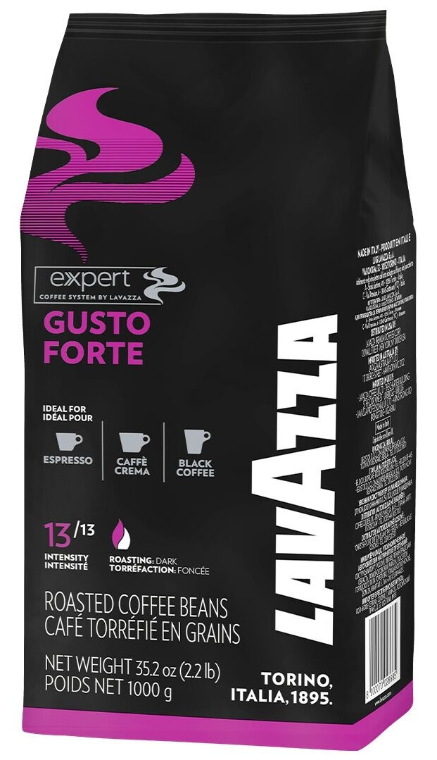 ОРИГІНАЛ! Кава в зернах Lavazza Expert Gusto Forte 100% Робуста 1кг Лавацца, Італія!