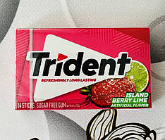 Жуйка без цукру Полуниця лайм Trident Island Berry Lime