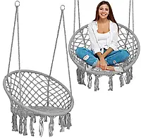 Підвісне крісло-гойдалка boho grey  Польща