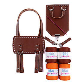 Подарунковий набір рюкзака Блум, колір Коньячний