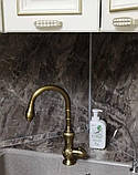Смеситель кухонный FUTURA Vintage Бронза, фото 2