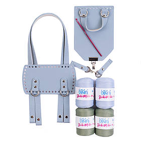 Подарунковий набір рюкзака Блум, колір Сіро-блакитний