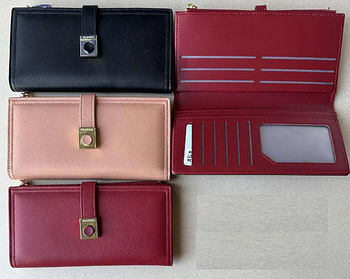 Гаманець жіночий на кнопці штучна шкіра в різних кольорах Balisa