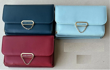 Сумочка жіноча з клапаном і довгим ремінцем 20*12 см в різних кольорах Balisa