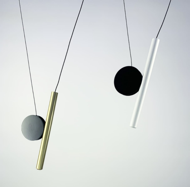 Оригінальна серія підвісних світильників у кольорах корпусу: білий,та золотий, фото 1