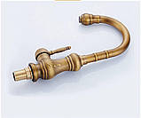 Смеситель кухонный FUTURA Vintage Бронза, фото 4