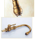 Смеситель кухонный FUTURA Vintage Бронза, фото 5