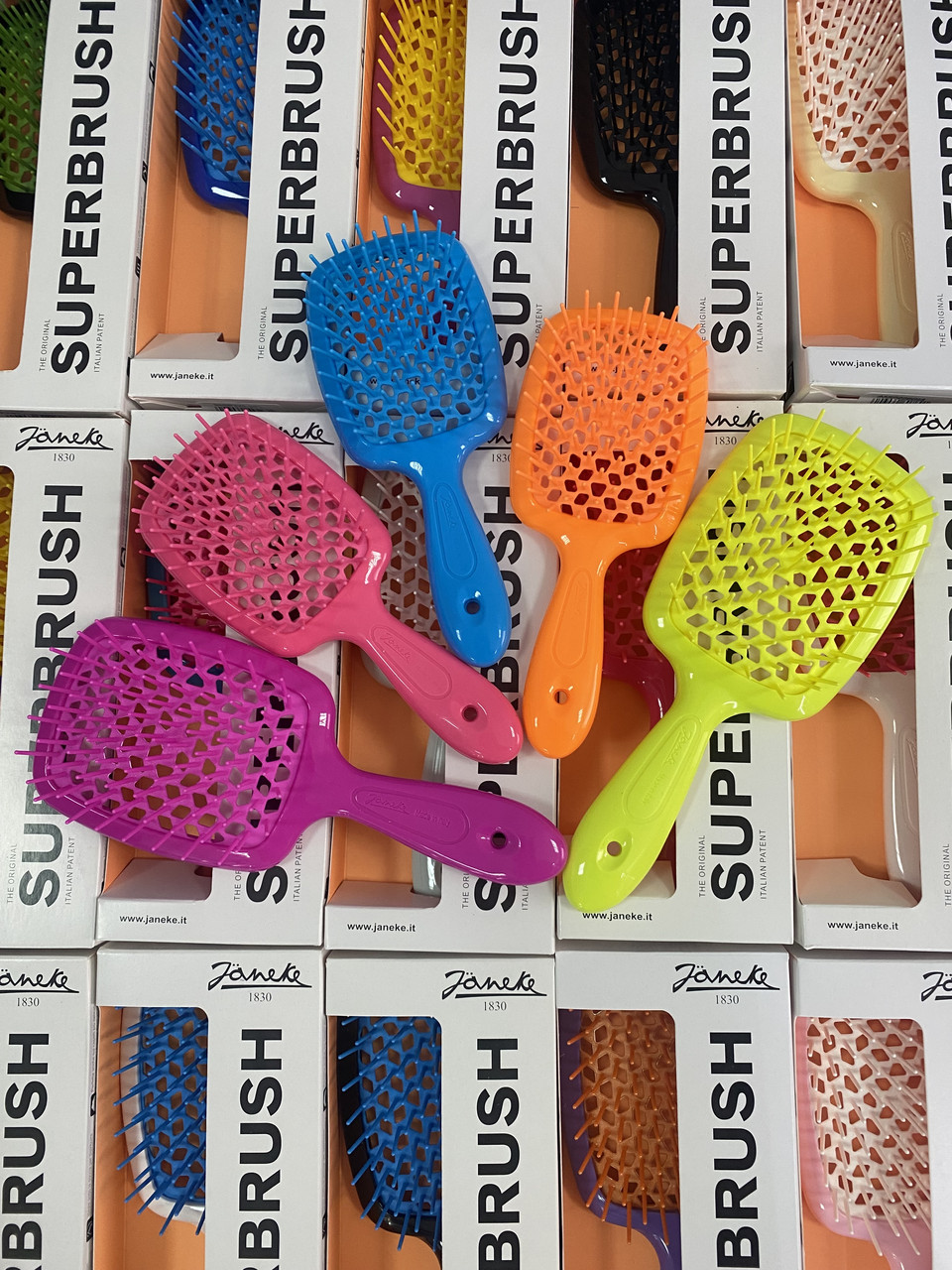 Гребінець для волосся Janeke 1830 Superbrush Small, рожевий