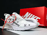 Чоловічі кросівки Nike Air Max 270 Supreme x LV сіточка стильні літні білі, фото 4