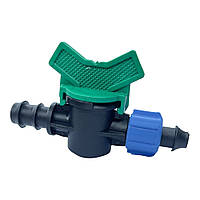 Мінікран стартовий для крапельної трубки 16 мм з підтиском без гумки, SantehPlast