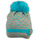 В'язана шапка з помпоном для дівчаток, V312, підкладка фліс, фото 2