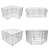 Металевий манеж для тварин з 8 секцій 61*76 cm, фото 4