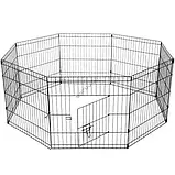 Металевий манеж для тварин з 8 секцій 61*76 cm, фото 6