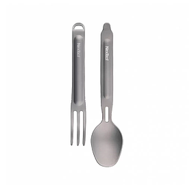 Туристичний набір ложка-вилка NexTool Outdoor Spoon Fork Grey