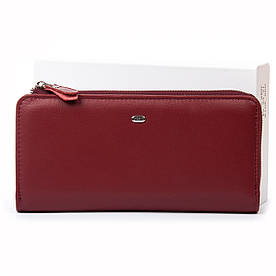 Гаманець жіночий шкіряний на блискавці Classic DR. BOND WN-23-21 wine-red