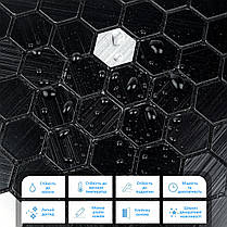 Самоклеюча алюмінієва плитка 300х300х3мм Чорна мозаїка SW-00001929, фото 4