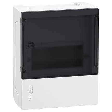 Щит навісний 6 модулів прозорий пластик Schneider Electric Resi9 Mini Pragma (MIP12106S), фото 1