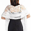 Шарф "Єва" білий весільний церковний ажурний 152001, фото 2