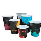 Паперові стакани 400 мл Vintage | 50 шт/уп | кр ø 90 | кавові, одноразові для кави, фото 2