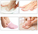 Силіконові гелеві зволожуючі шкарпетки Soft Gel Socks Rose, фото 5