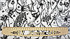 Тканина штапель колір білий "Квіткові контури", фото 6