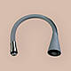Гнучкий гусак (дзвіночок) на змішувач Сірий, фото 2