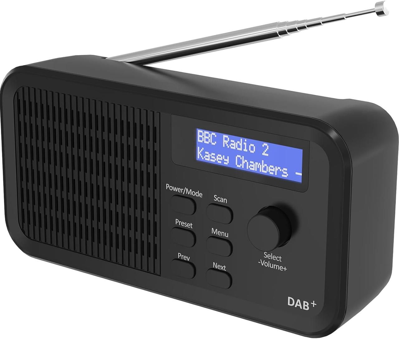 Цифрове та FM-радіо Mycket DAB/DAB+, акумуляторні батареї та радіостанції DAB з живленням від електромережі, портативне цифрове