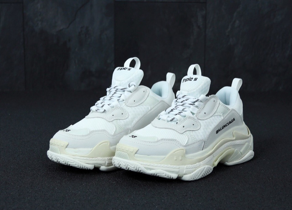 Жіночі білі Кросівки Balenciaga Triple S