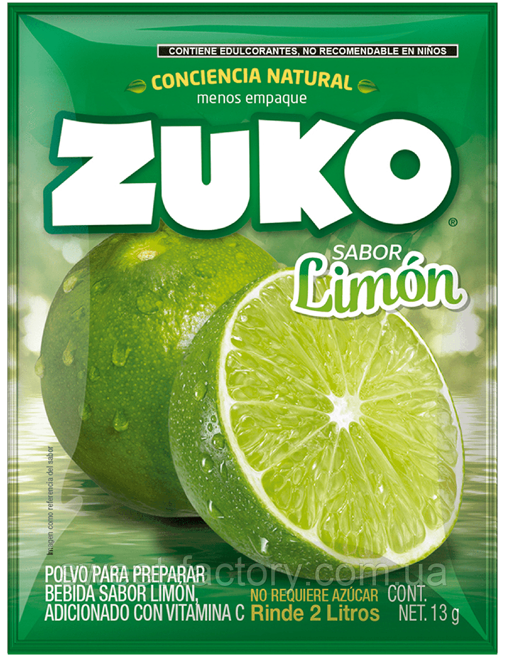 Порошковий напій Zuko Limon Lemon 13g