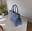 Сумка шопер жіноча з екошкіри блакитна Betty Pretty 875BLUE, фото 2