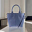 Сумка шопер жіноча з екошкіри блакитна Betty Pretty 875BLUE, фото 3