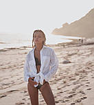 Базова жіноча лляна сорочка, фото 2