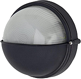 Светильник герметичный круглый полусфера 100W черный Д24 см, фото 5