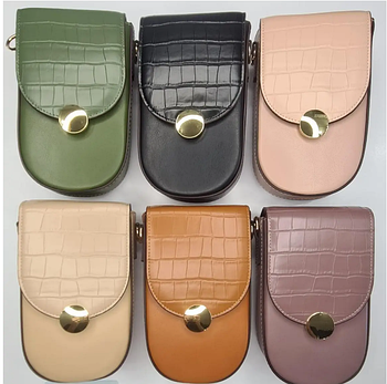 Сумка гаманець жіноча через плече 17,5*10 см із клапаном під крокодила у різних кольорах Balisa