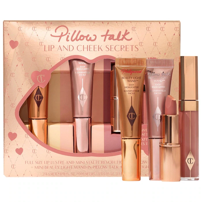 Набір для макіяжу губ та щік Charlotte Tilbury Pillow Talk Lip and Cheek Secrets Set