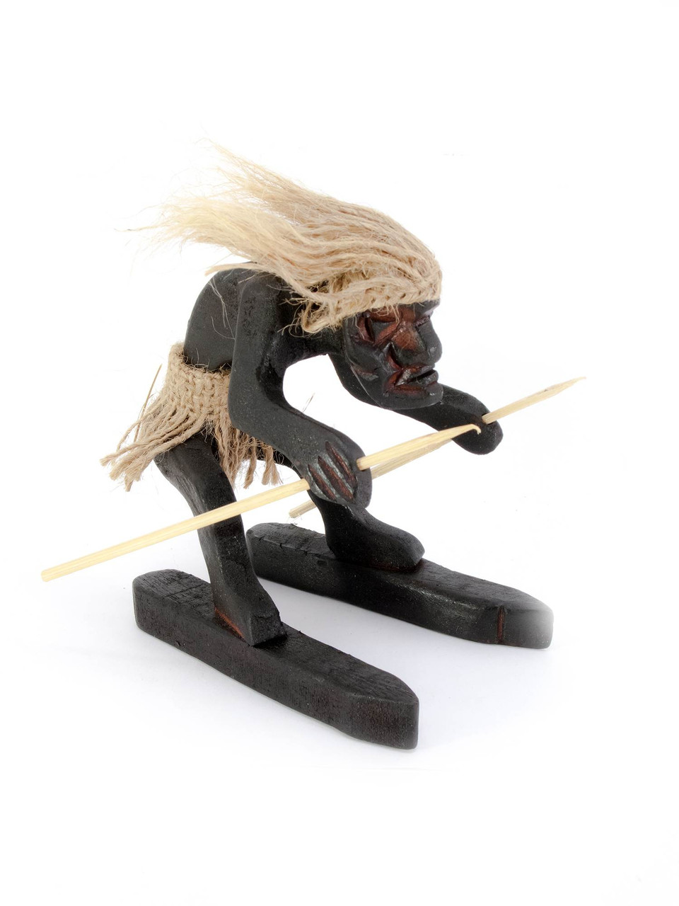 Фігурка з дерева Папуас лижник, фото 1