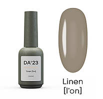 DA23 СІРО-КОРИЧНЕВИЙ ГЕЛЬ ЛАК LINEN (LON) ЛЬОН 14 МЛ
