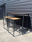 Барний набір зі столу та стільців у стилі лофт, фото 3