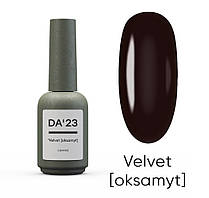 DA23 ЧОРНИЙ ГЕЛЬ ЛАК VELVET (OKSAMYT) ОКСАМИТ 14 МЛ