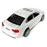 Машинка металева Volkswagen Passat 330 TSI Фольксваген пассат білий 1:32 світло звук відкриваються двері баг капот резинові колеса, фото 4