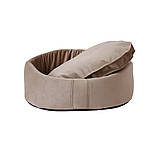 Лежак вiд Джека Джага М (Тканина Кава з молоком), фото 4