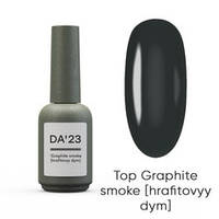 DA23 ТОП ДЛЯ НІГТІВ ЧОРНИЙ GRAPHITE SMOKE (HRAFITOVYY DYM) 14 МЛ