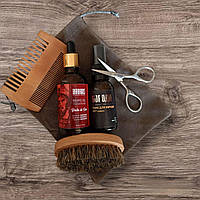 Набор по уходу за бородой "Сочный арбуз" (масло + тоник + набор аксессуаров)
