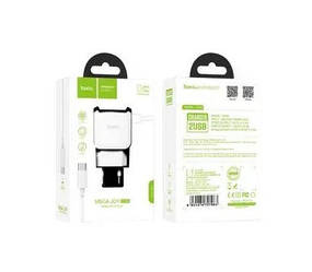 Адаптер HOCO USB CHARGER DOUBLE + MICRO CABLE C 59A