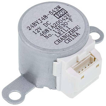 Мотор кроковий тяги шторок для кондиціонера LG 4681A20042E 24BYJ48-543W 12V шток 5x9mm