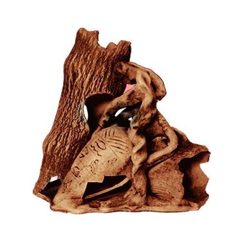 Декорація Природа для акваріума "Дві колоди з амфорою" 23х23 см